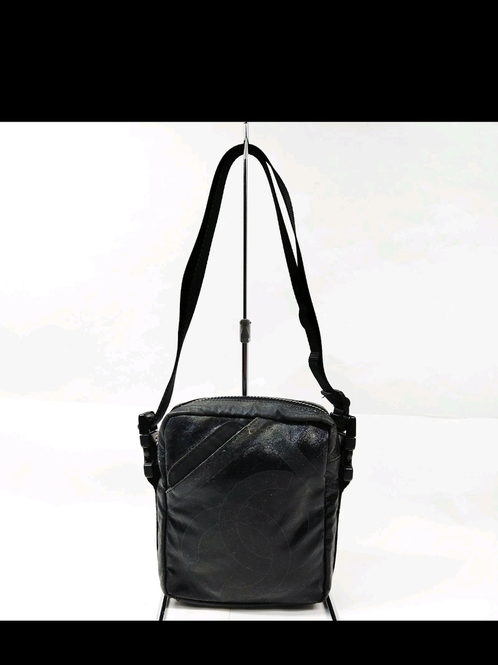 Authentic CHANEL Black Quilted Crossbody Bag